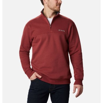 Columbia Hart Mountain II Half Zip, Sudaderas Rojos Para Hombre | 368207-MGI